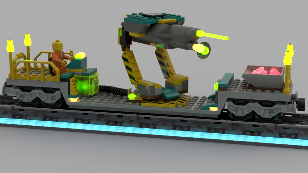 Lego Rock Raiders Train Mobile Laser