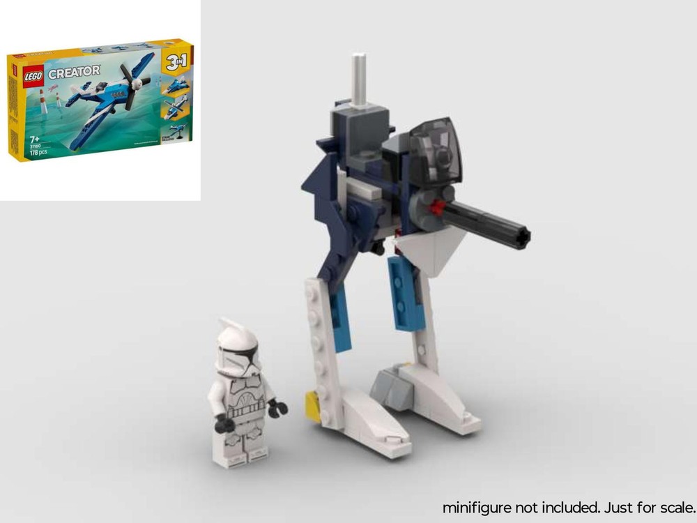 Lego AT - RT Alt build from 31160 Creator Aircraft: Race plane