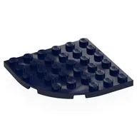 Plate Round Corner 6 x 6 / Dark Blue
