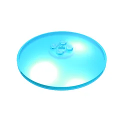 Dish 8 x 8 Inverted [Radar], Solid Studs, Rounded Anti-stud Underside / Trans-Light Blue