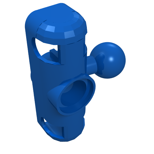 Lego Technic Steering Arm Small with Towball / Blue