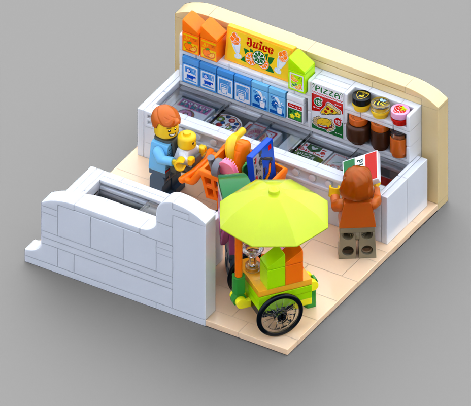 Lego Supermarket Freezer Aisle