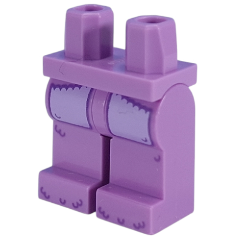 Lego Hips and Medium Lavender Legs with Dark Purple Fur, Lavender Pockets print