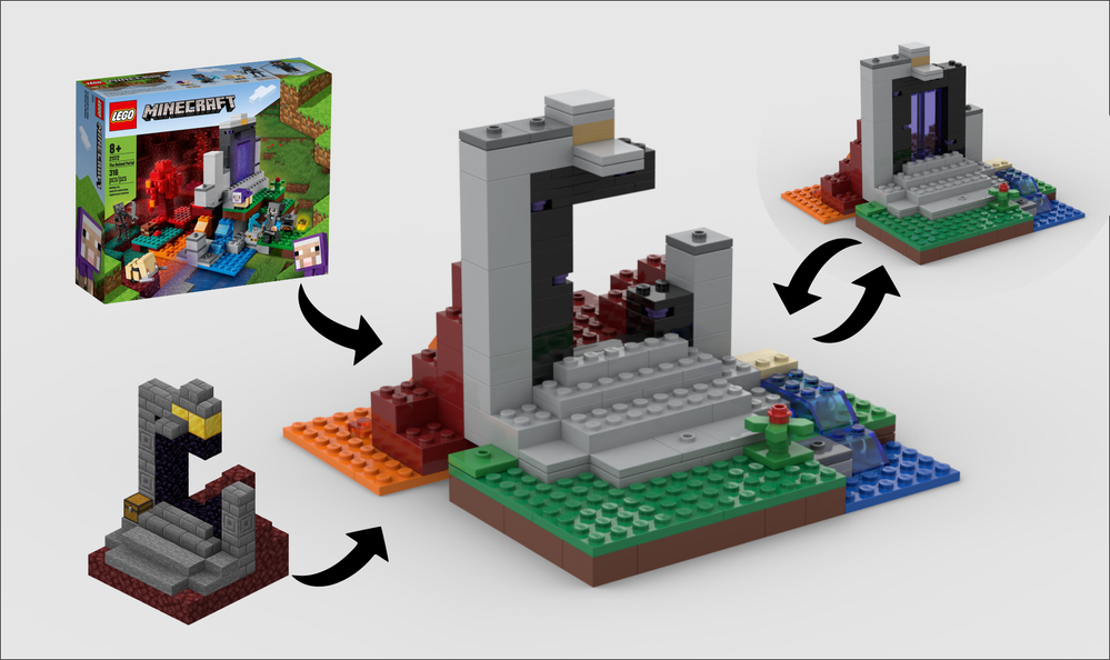 Lego Fixing the Ruined Portal TLG gave us
