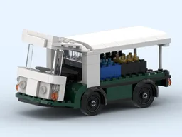 Vintage British Milkfloat - 8 stud wide