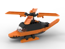 Helicopter with brick separators