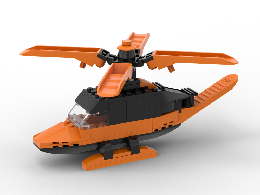 Lego Helicopter with brick separators