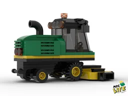 John Deere front mower with cab