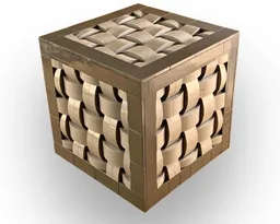 Woven Basket Cube,