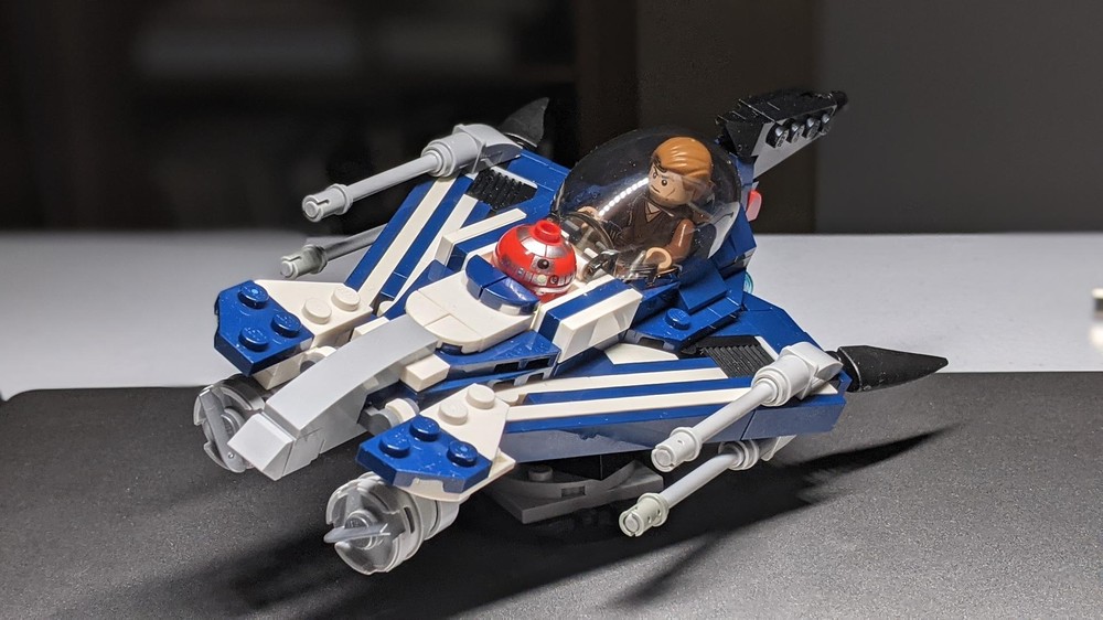 Lego Chibi Azure Angel - Anakin's Modified Jedi Starfighter - Chibi/Midi Scale