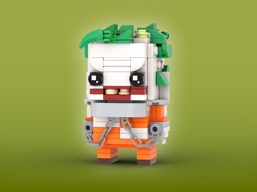Lego Joker, Arkham Asylum Inmate Brickheadz LEGO MOC - DC Films The Bat Man