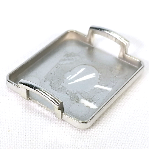 Lego Belville / Scala, Equipment Tray with Handles 5 x 4 x 1 / Chrome Silver
