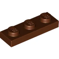 Plate 1 x 3 / Reddish Brown