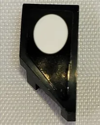 Wedge 2 x 1 x 2/3 Right with White Oval Pattern (Sticker) - Set 21331
