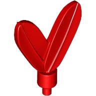 Lego Headwear Accessory Plume / Feathers with Pin / Red