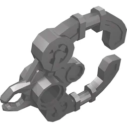 Large Figure Weapon Claw / Handcuff / Flat Silver