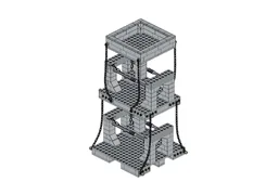 Tensegrity Tower - Light Bluish Gray