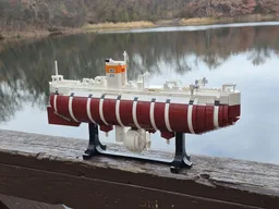 Trieste Bathyscaphe - Minifig Scale