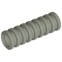 Hose, Ribbed 7mm D. 3L / 2.4cm / Light Gray