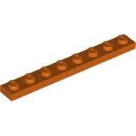 Plate 1 x 8 / Reddish Orange