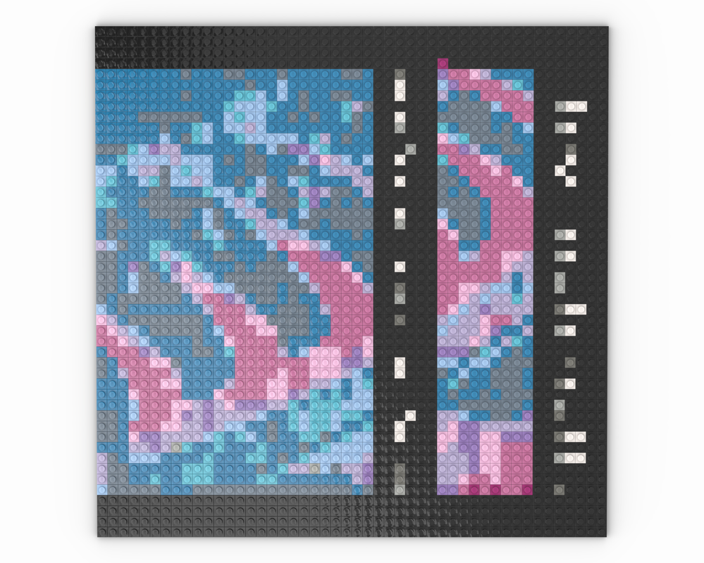 Lego 48x48 Album Cover - Nine Inch Nails - Pretty Hate Machine