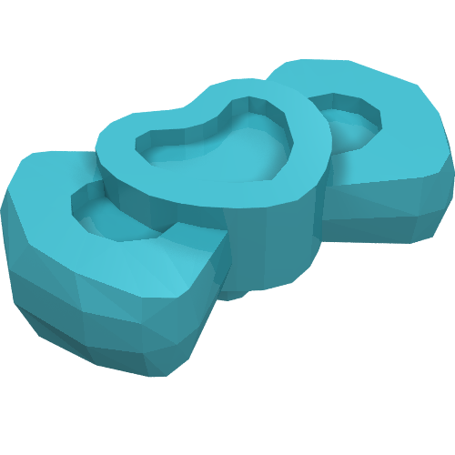 Lego Headwear Accessory Bow with Heart (Animal Grooming Kit) / Medium Azure