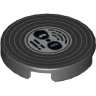 Tile Round 2 x 2 with Vinyl Record Print