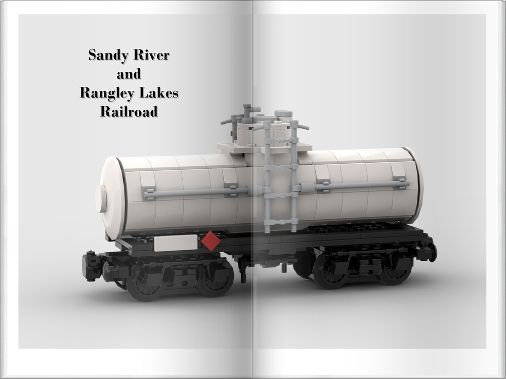 Lego Sandy River and Rangley Lakes Tank Car (White)
