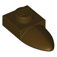 Lego Plate Special 1 x 1 with Tooth / Dark Brown
