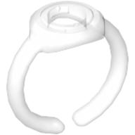 Lego Clikits Ring, Narrow Band with Hole in Top / Trans-Clear
