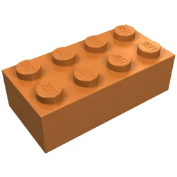 Brick 2 x 4 / Medium Nougat