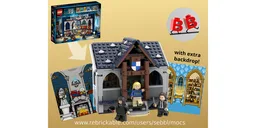 76411: Raven Clubhouse with interchangeable Backdrop - 100% parts used!