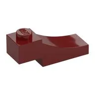 Brick Curved, 3 x 1 with 1/3 Inverted Cutout / Dark Red