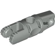 Lego Hinge Cylinder 1 x 3 Locking with 1 Finger and 2 Fingers On Ends, with Hole, 9 Teeth / Light Gray