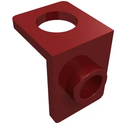 Minifig Neckwear Bracket [One Stud] / Dark Red
