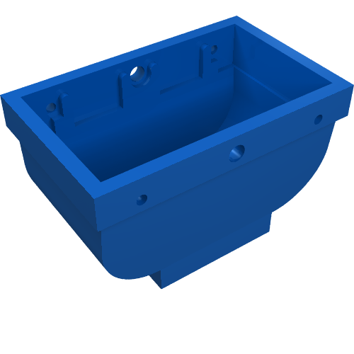 Lego Belville, Equipment, Basket 2 x 4 x 2 without Handle / Blue