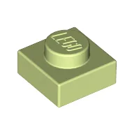 Plate 1 x 1 / Yellowish Green