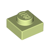 Lego Plate 1 x 1 / Yellowish Green