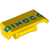 Spoiler 2 x 4 with Handle with Dinoco Print / Yellow