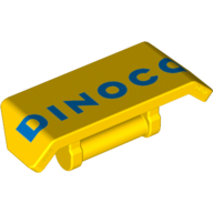 Lego Spoiler 2 x 4 with Handle with Dinoco Print / Yellow