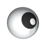 Technic Ball Joint with Black Eye Print