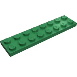 Plate 2 x 8 / Green