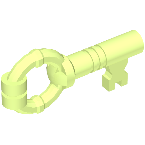 Lego Equipment Key / Yellowish Green