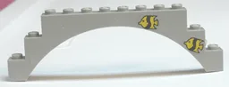 Arch 1 x 12 x 3 with Two Fish Pattern (Stickers) - Set 6441