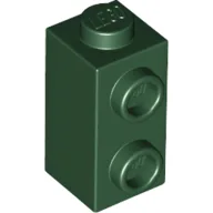 Brick Special 1 x 1 x 1 2/3 with Studs on 1 Side / Dark Green