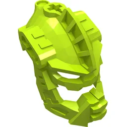 Large Figure Mask, Black Phantom / Lime
