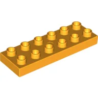 Duplo Plate 2 x 6 / Bright Light Orange