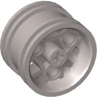 Lego Wheel 30.4 x 20 with 3 Pinholes / Metallic Silver
