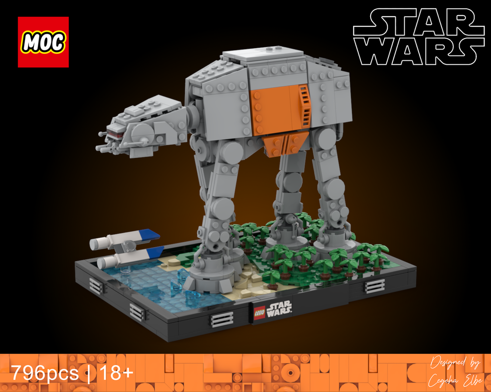 Lego Scarif diorama_75440 modification