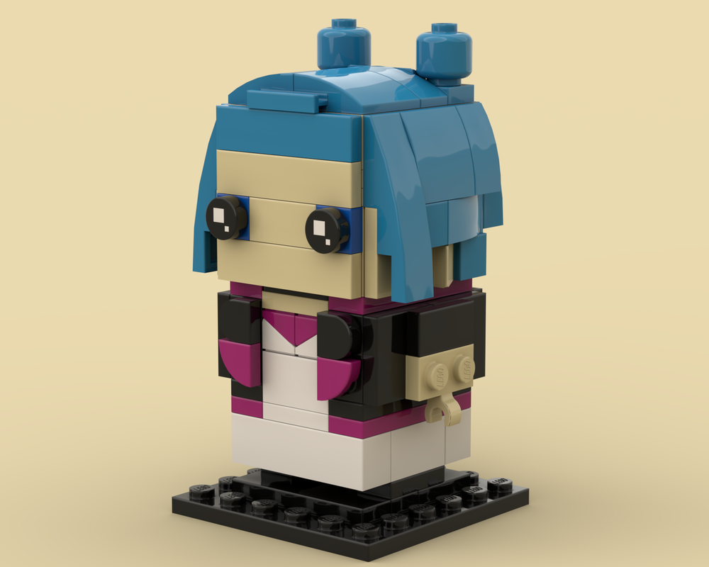 Lego BrickHeadz of Jinx AU / Powder from Arcane - League of Legends - Buns Edition